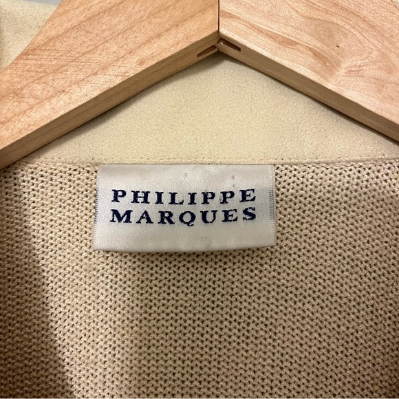 Philippe Marques Vintage Long Sleeve Collared 1/4 Zip Butterfly Sweater Size 16 - Picture 4 of 16